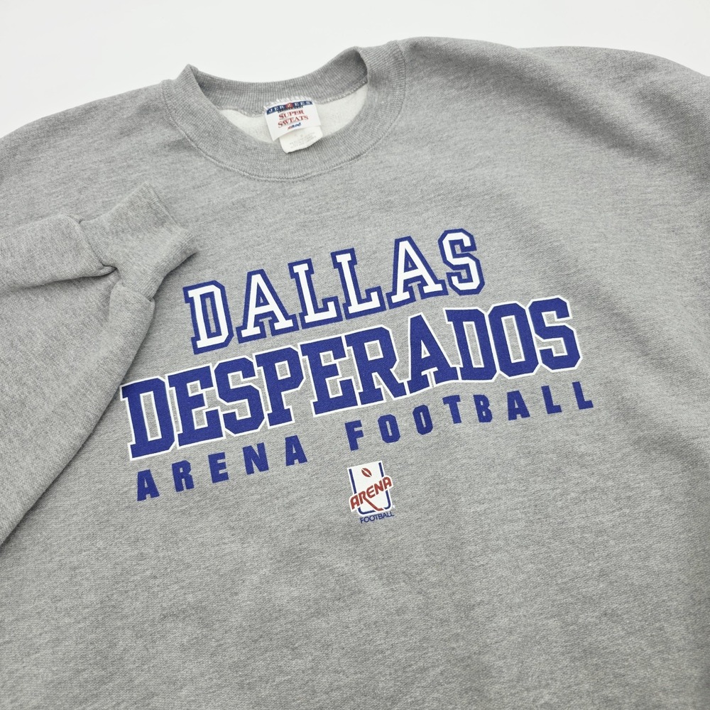 Jerzees Super Sweats Dallas Desperados Arena Football Sweatshirt Men's XL Gray